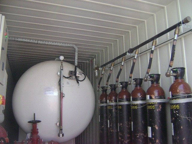 Container station installation