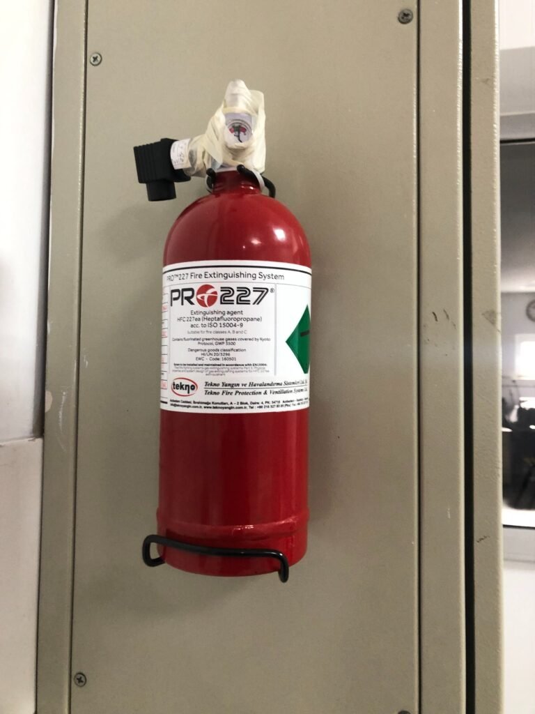Gas extinguishing installation at Sözer Jewelry, Istanbul