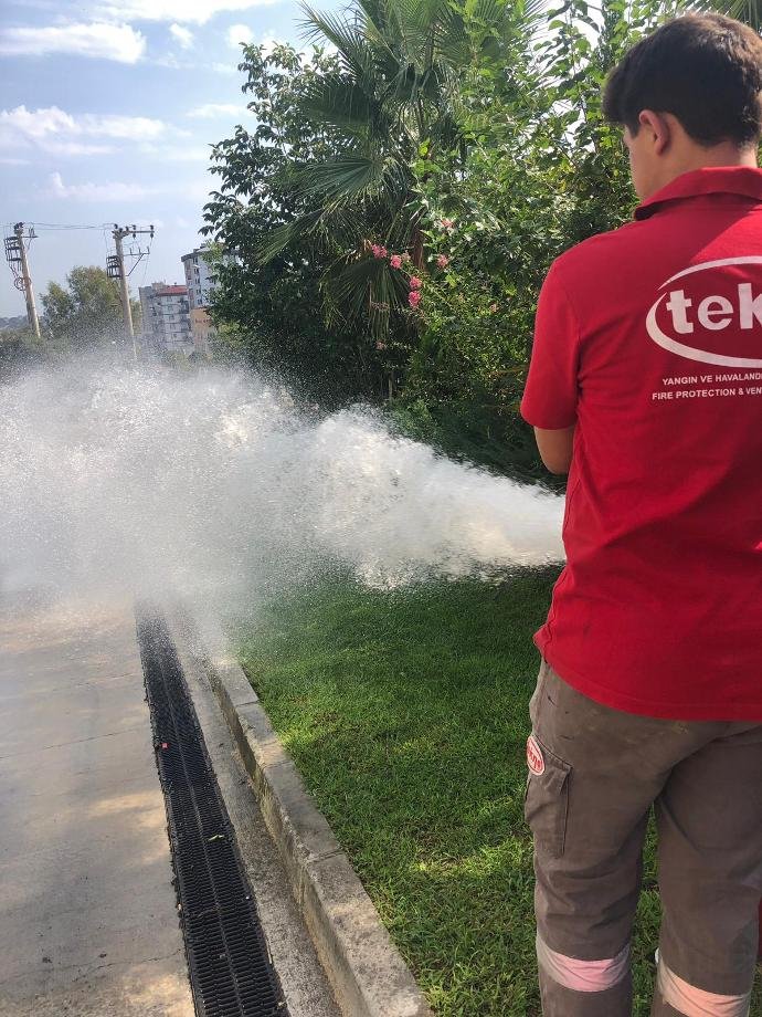 Underground fire line testing and maintenance